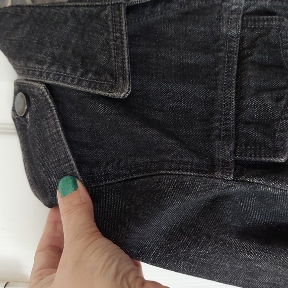 Black denim Ellie Tahari jacket - Picture 2 of 7